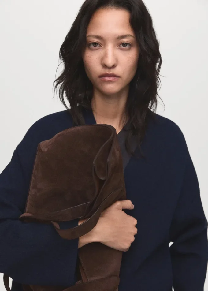 Długi płaszcz z dzianiny Długi płaszcz z dzianiny