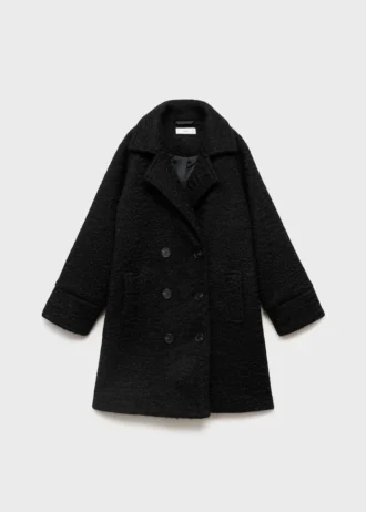 Długi płaszcz z tkaniny