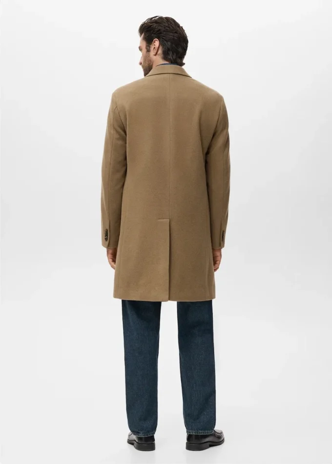 Długi wełniany płaszcz Długi wełniany płaszcz