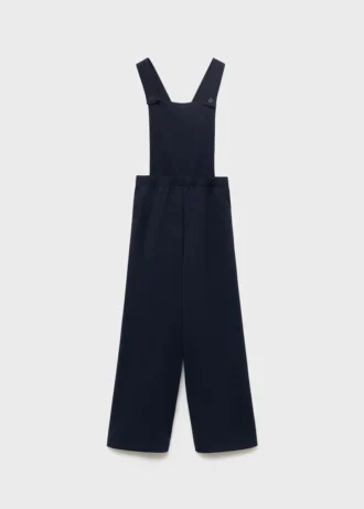 Długie dzianinowe ogrodniczki