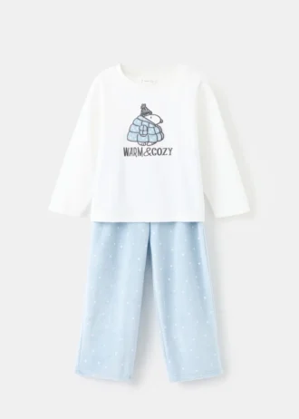 Długie piżamy z nadrukiem