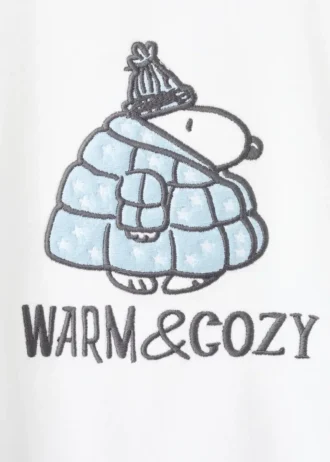 Długie piżamy z nadrukiem