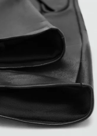 Długie rękawiczki skórzane