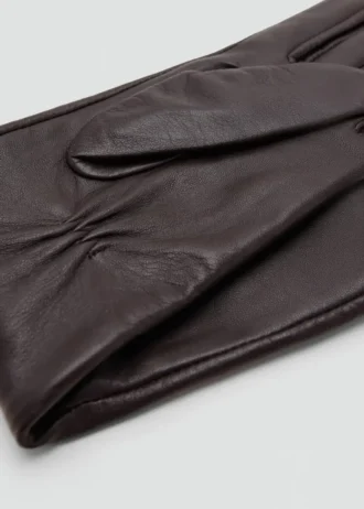 Długie rękawiczki skórzane