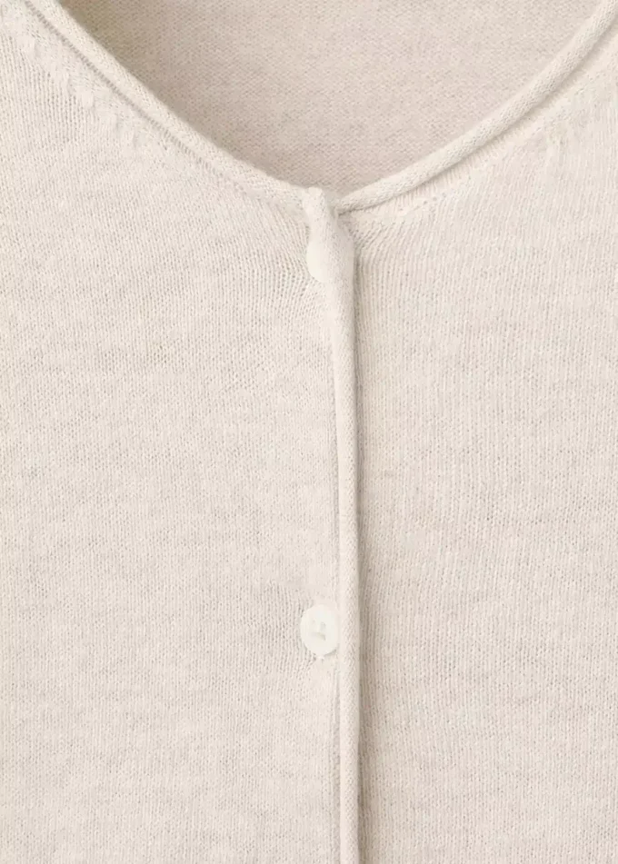 Długie rękawy, dzianinowy kardigan Długie rękawy, dzianinowy kardigan