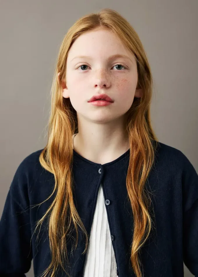 Długie rękawy, dzianinowy kardigan Długie rękawy, dzianinowy kardigan