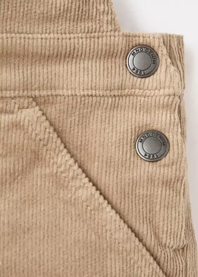 Długie spodnie ogrodniczki z sztruksu Długie spodnie ogrodniczki z sztruksu