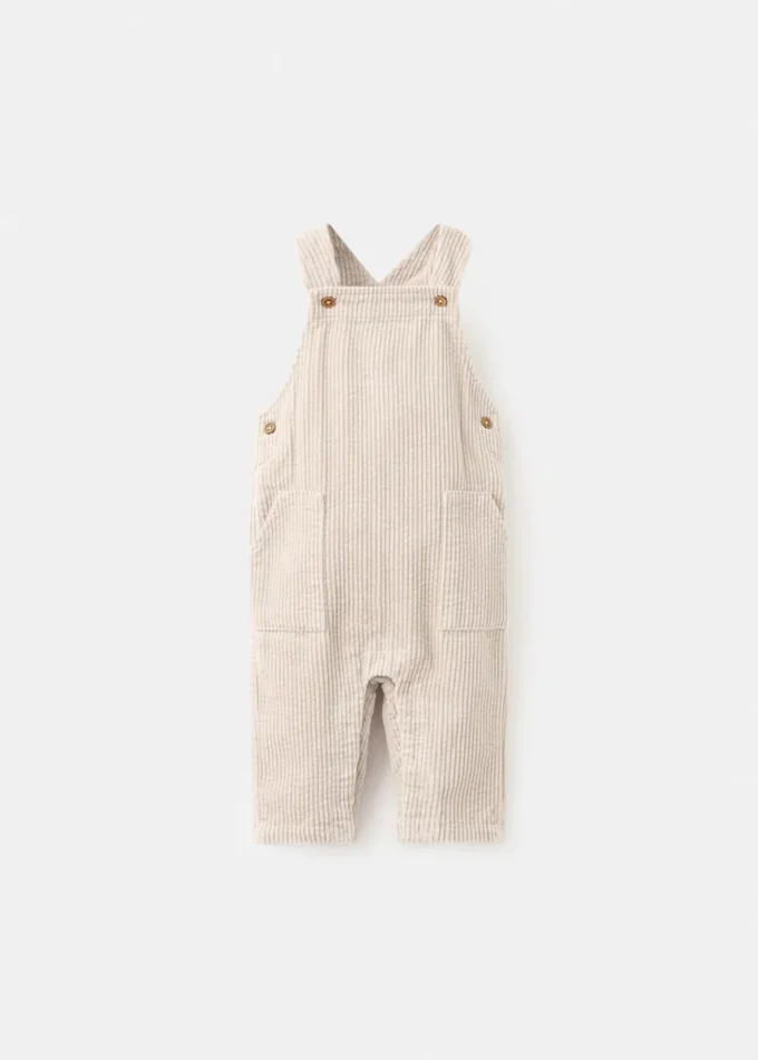 Długie spodnie ogrodniczki z sztruksu Długie spodnie ogrodniczki z sztruksu