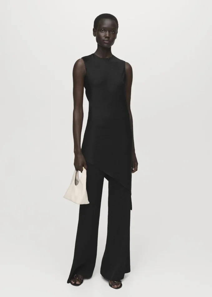 Długie spodnie z rozkloszowanymi nogawkami Długie spodnie z rozkloszowanymi nogawkami