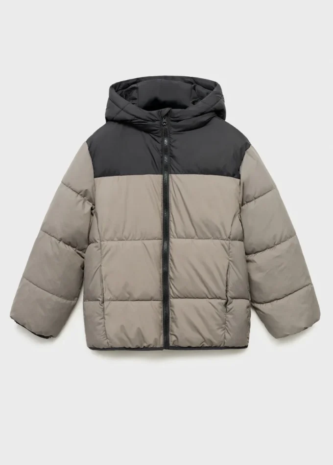 Dwukolorowa pikowana kurtka