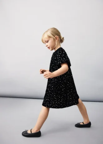 Dwukolorowe baleriny z kokardką