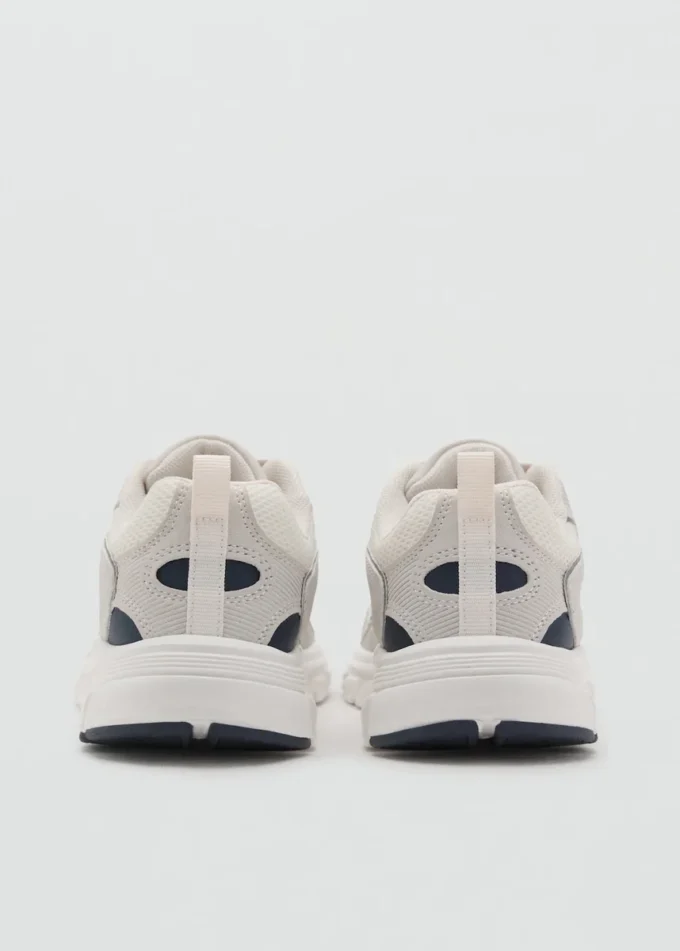 Dwukolorowe sznurowane trampki Dwukolorowe sznurowane trampki