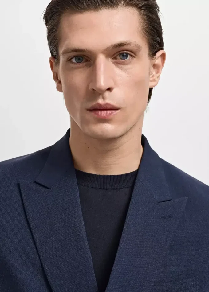 Dwurzędowa marynarka slim fit Monaco Dwurzędowa marynarka slim fit Monaco