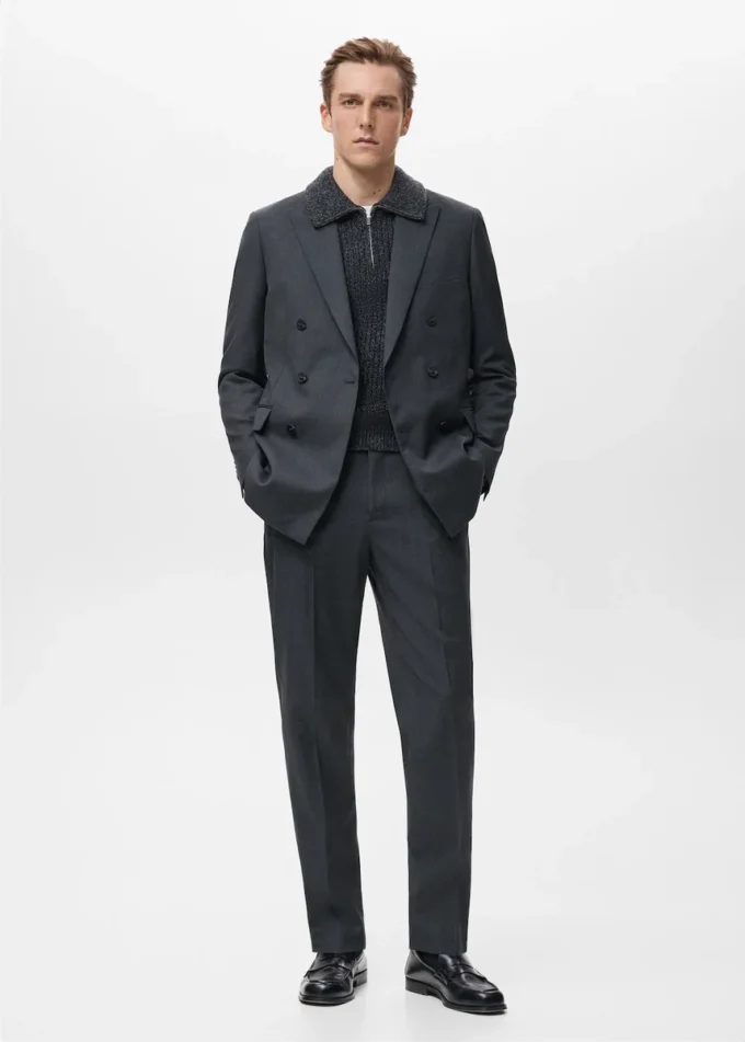 Dwurzędowa marynarka Turin 100% wełna Dwurzędowa marynarka Turin 100% wełna