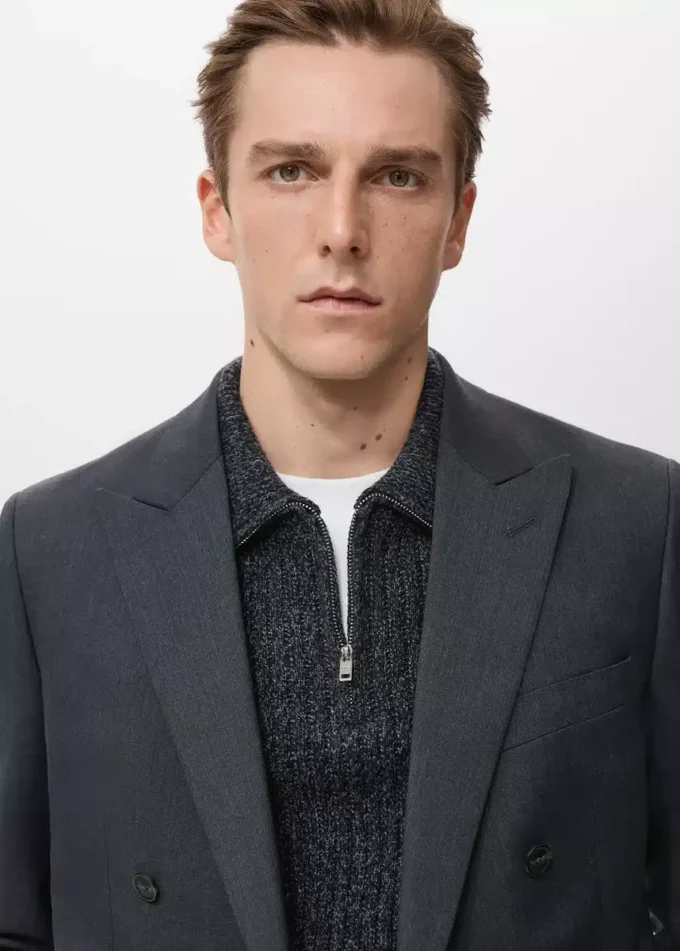 Dwurzędowa marynarka Turin 100% wełna Dwurzędowa marynarka Turin 100% wełna