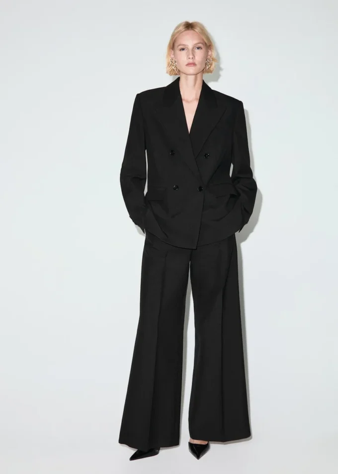 Dwurzędowa marynarka z mieszanki wełny Dwurzędowa marynarka z mieszanki wełny