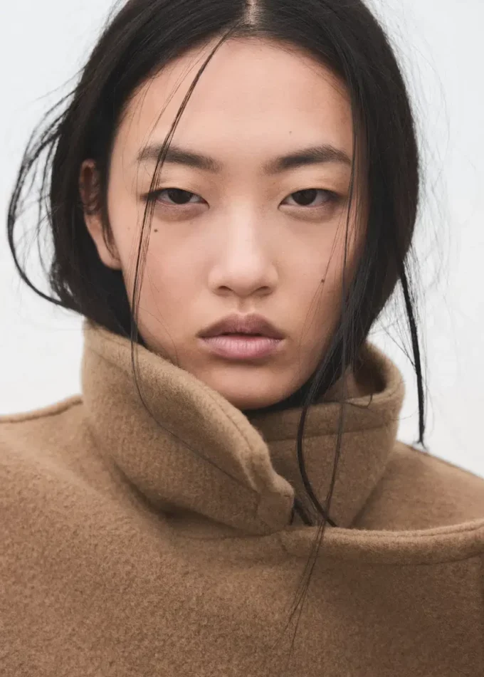 Dwurzędowy płaszcz z wełny Manteco Dwurzędowy płaszcz z wełny Manteco