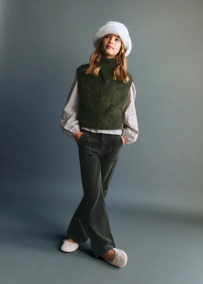 Dzianinowa kamizelka z golfem Dzianinowa kamizelka z golfem