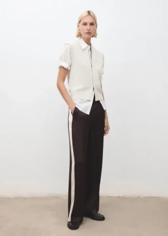 Dzianinowa kamizelka z zamkiem błyskawicznym