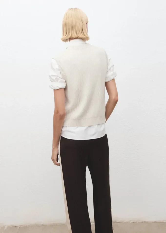 Dzianinowa kamizelka z zamkiem błyskawicznym Dzianinowa kamizelka z zamkiem błyskawicznym