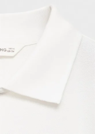 Dzianinowa koszulka polo zapinana na guziki