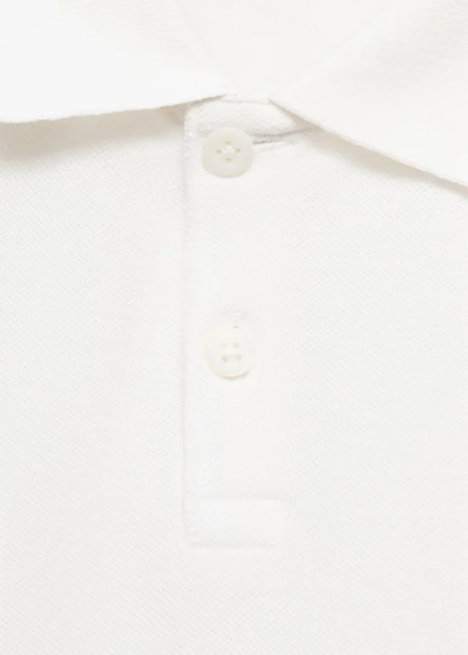 Dzianinowa koszulka polo zapinana na guziki