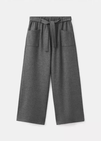 Dzianinowe spodnie z kokardą