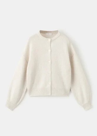 Dzianinowy kardigan z błyszczącymi detalami