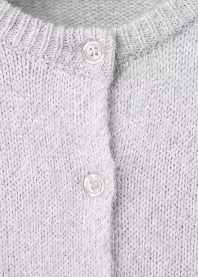 Dzianinowy kardigan z błyszczącymi detalami Dzianinowy kardigan z błyszczącymi detalami