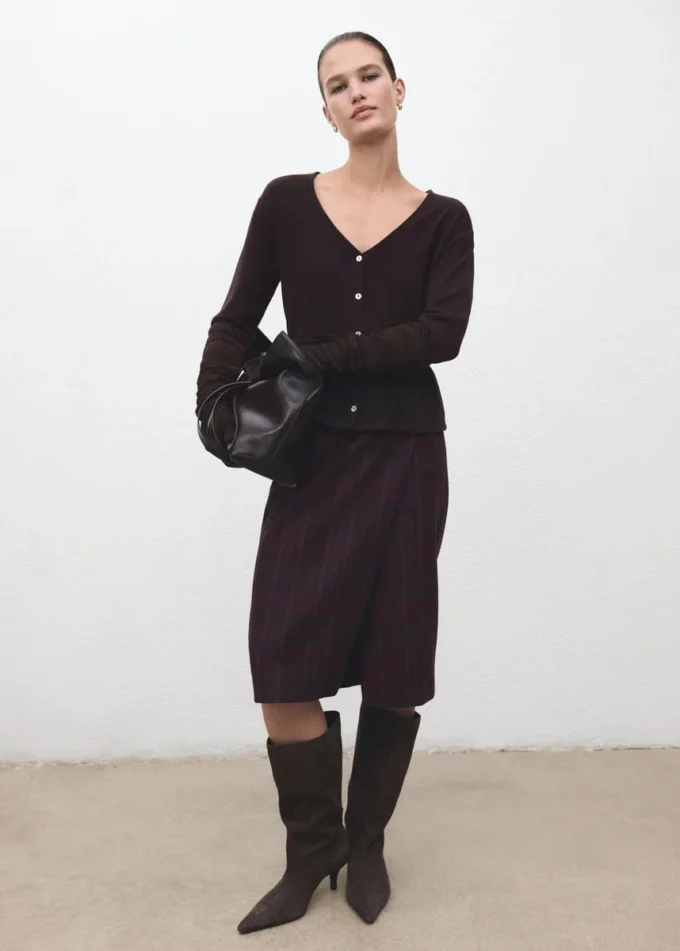 Dzianinowy kardigan z kokardą Dzianinowy kardigan z kokardą