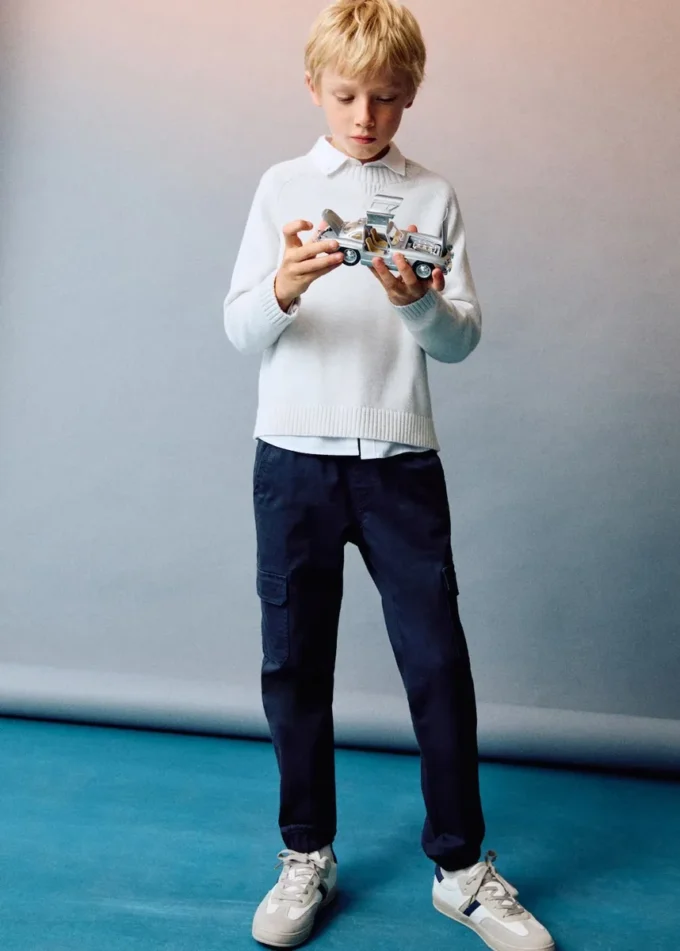 Dzianinowy sweter bawełniany Dzianinowy sweter bawełniany