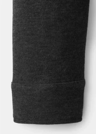 Dzianinowy sweter polo o strukturalnej fakturze