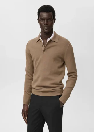 Dzianinowy sweter z golfem