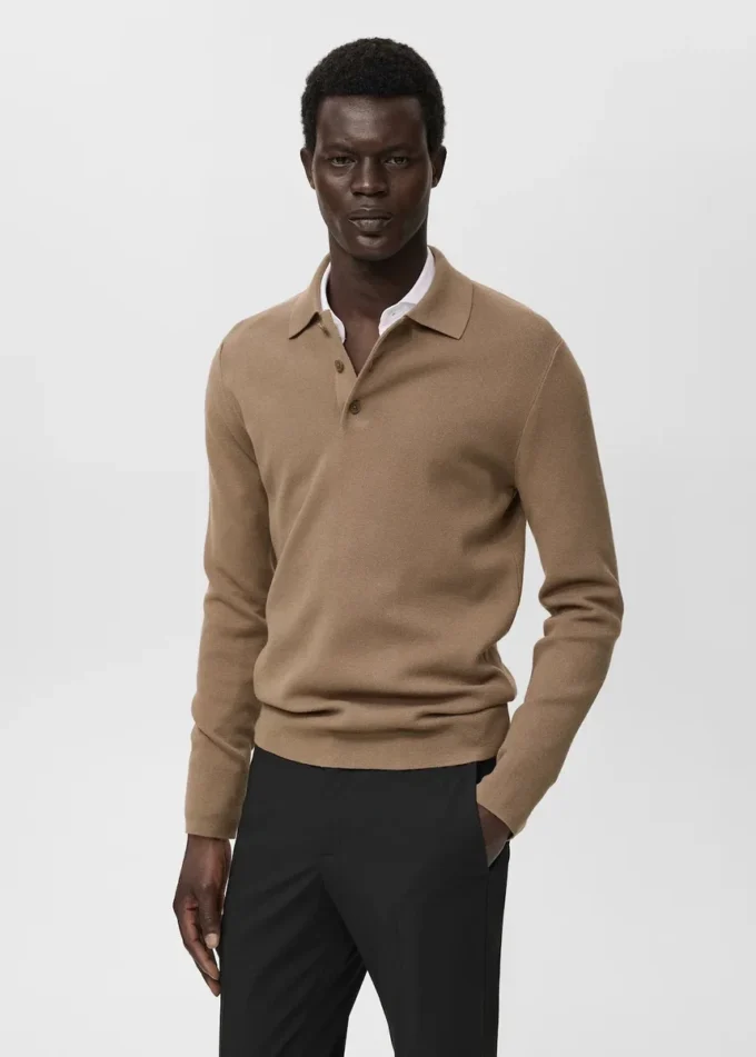 Dzianinowy sweter z golfem Dzianinowy sweter z golfem