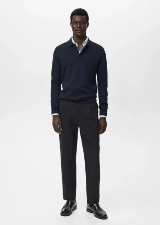 Dzianinowy sweter z golfem