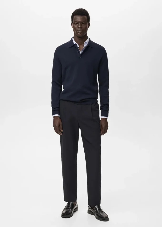 Dzianinowy sweter z golfem Dzianinowy sweter z golfem