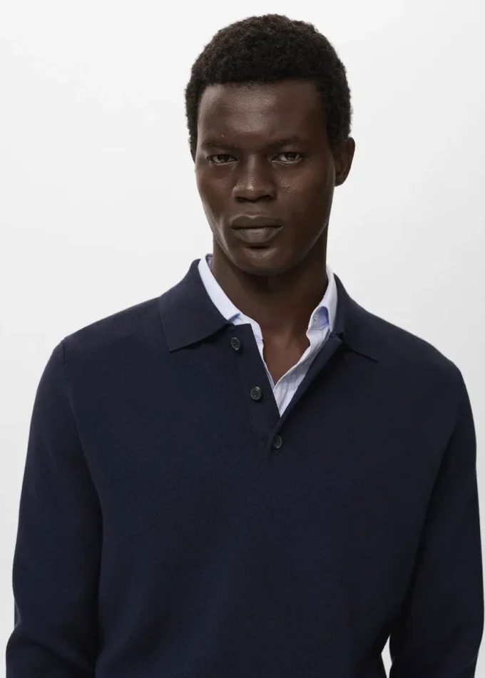 Dzianinowy sweter z golfem Dzianinowy sweter z golfem