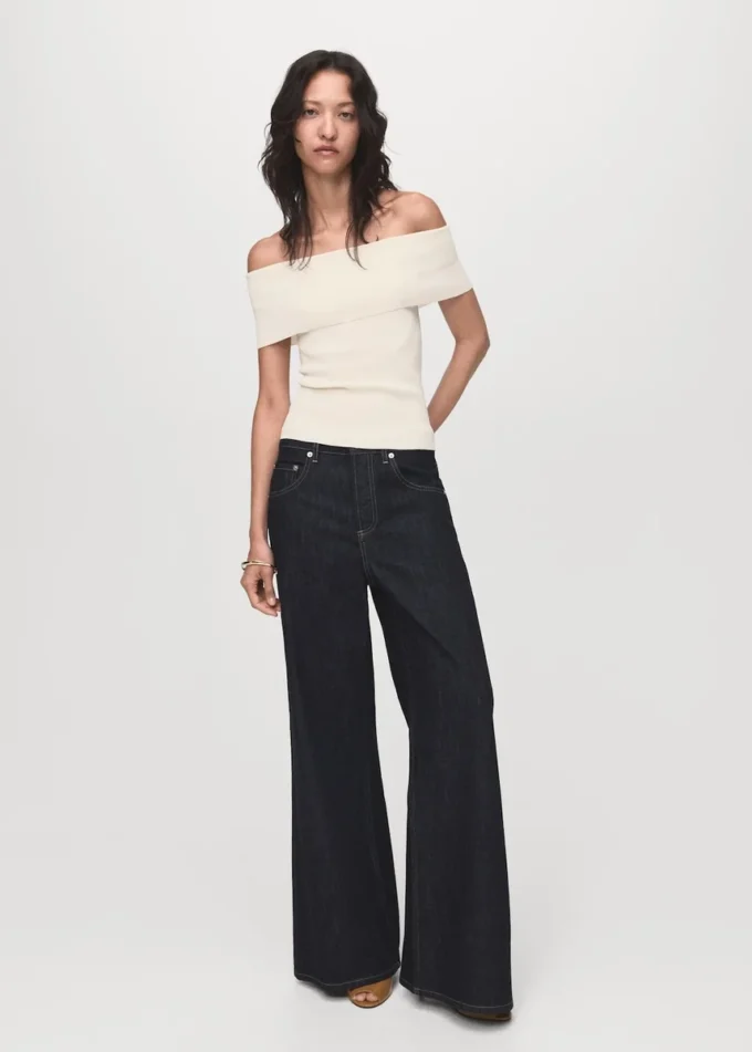 Dzianinowy top bez ramiączek Dzianinowy top bez ramiączek