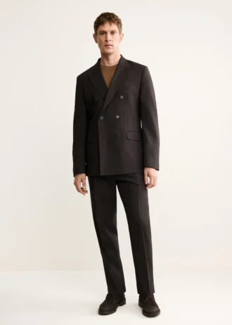 Eleganckie spodnie ze 100% włoskiej wełny