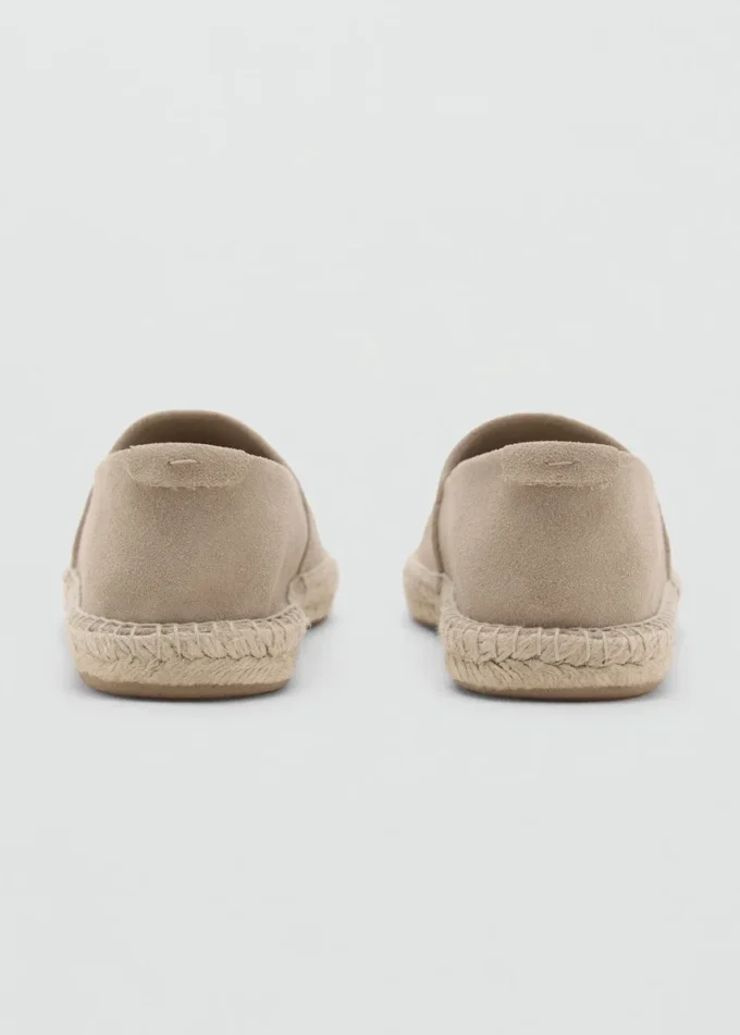 Espadryle z juty i zamszu