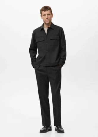 Flanelowa koszula z kieszeniami