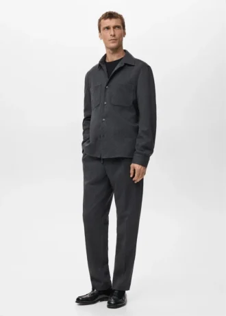 Flanelowa koszula z kieszeniami