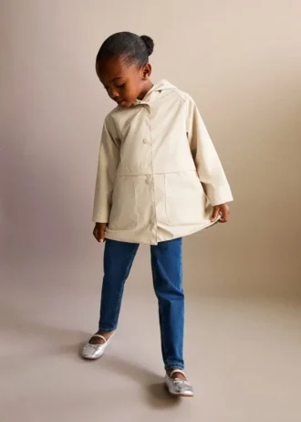 Gumowana kurtka typu barn jacket z kapturem