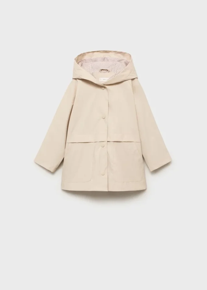 Gumowana kurtka typu barn jacket z kapturem Gumowana kurtka typu barn jacket z kapturem