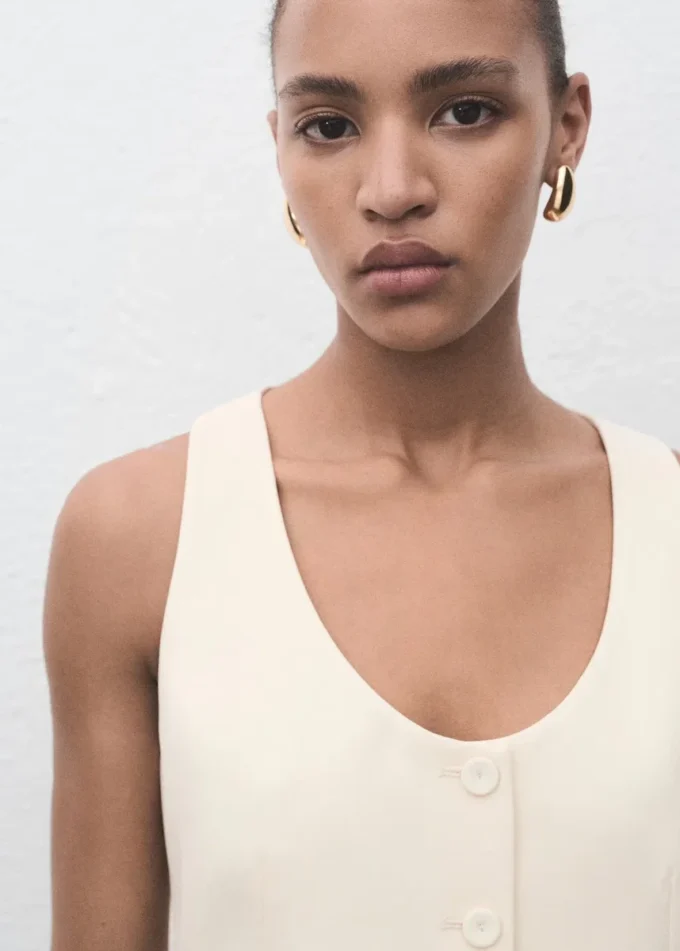 Kamizelka garniturowa z guzikami Kamizelka garniturowa z guzikami