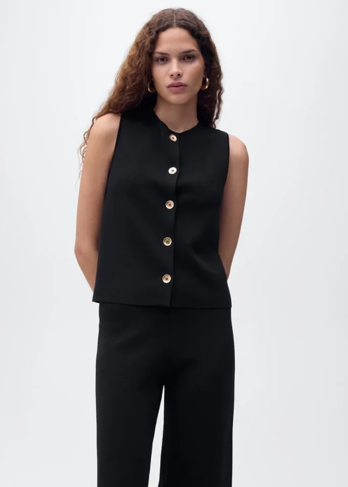 Kamizelka z cienkiej dzianiny Kamizelka z cienkiej dzianiny