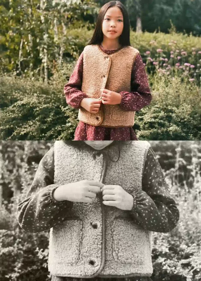 Kamizelka z efektem owczej skóry Kamizelka z efektem owczej skóry