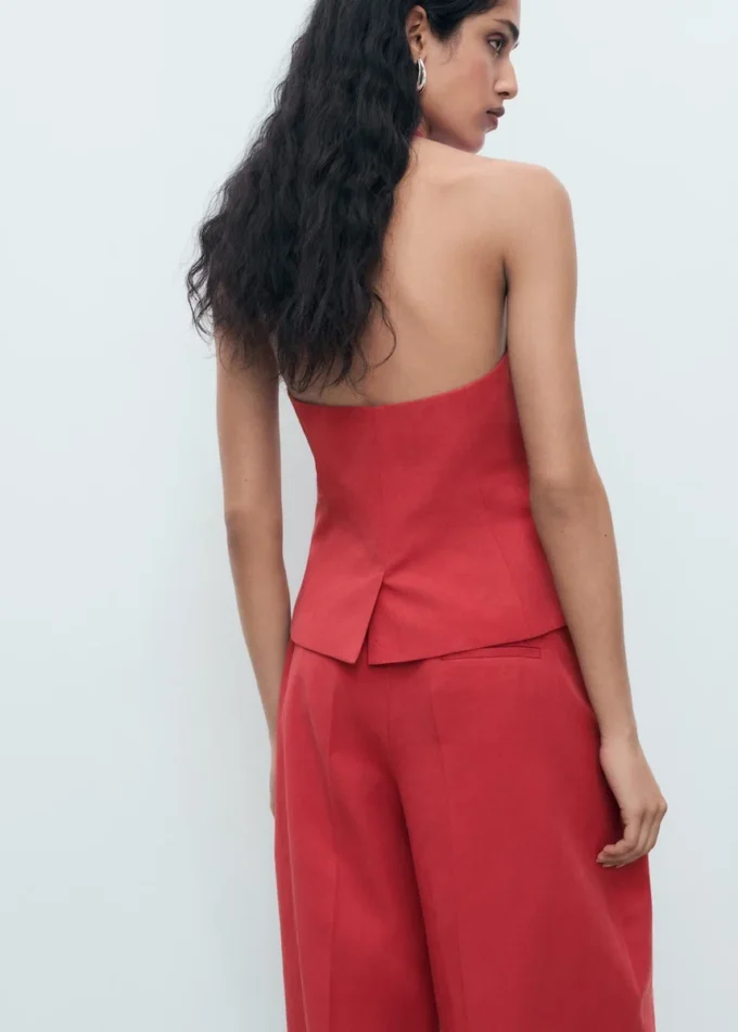 Kamizelka z mieszanki lnu Kamizelka z mieszanki lnu