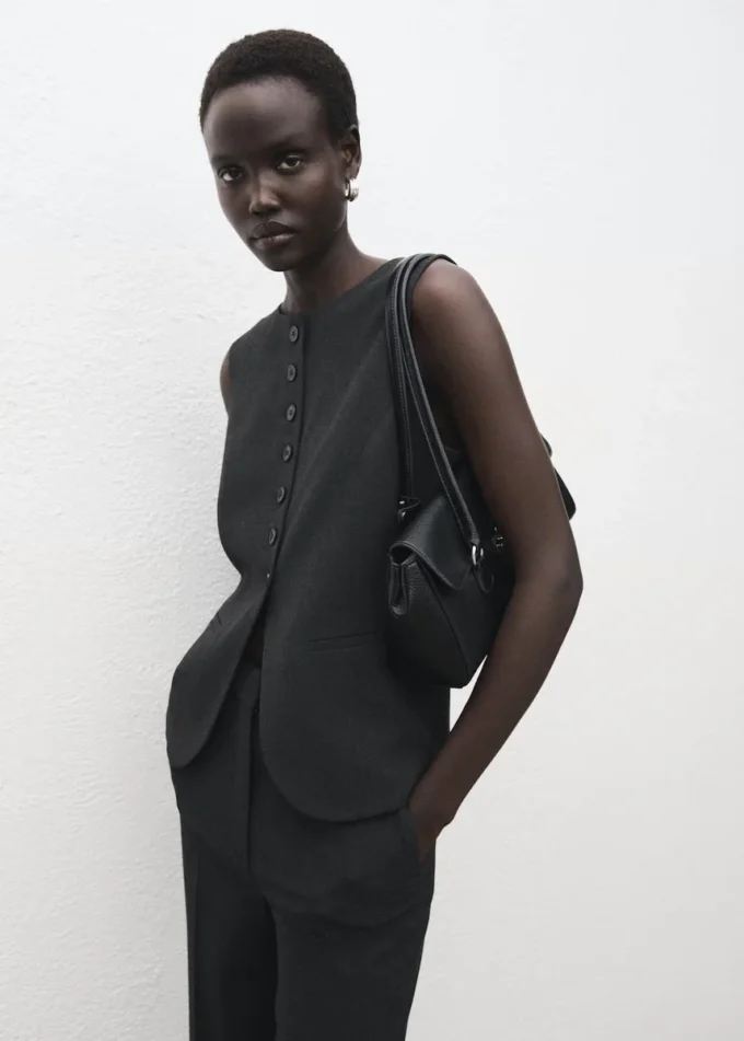 Kamizelka z okrągłym dekoltem Kamizelka z okrągłym dekoltem