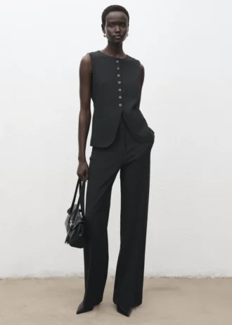 Kamizelka z okrągłym dekoltem